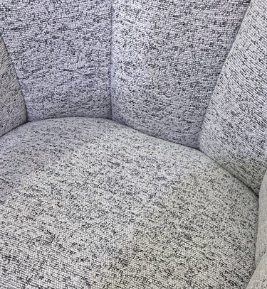 Luna Accent Chair - White & Black at online8 furniture store Auckland