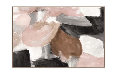 Luna Framed Canvas - Natural at online8 furniture store Auckland