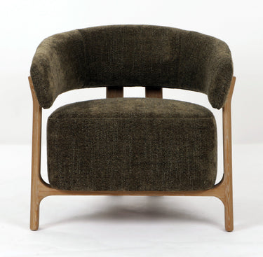 Luna Occasional Chair - Olive at online8 furniture store Auckland