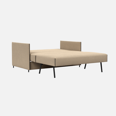 Luoma Sofa Bed, a compact 150 x 92cm two-seater that folds out to a 140 x 200cm double bed
