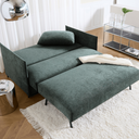 Luoma Sofa Bed with a 41cm seat height and 73cm overall height in Blida sand grey
