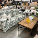 Lusso Slip Cover 3 Seat Sofa - Green Fern at online8 furniture store Auckland