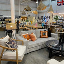 Lusso Slip Cover Sofa - Black Stripe at online8 furniture store Auckland