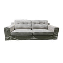 Lusso Slip Cover Sofa - Black Stripe at online8 furniture store Auckland