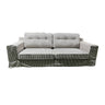Lusso Slip Cover Sofa - Black Stripe at online8 furniture store Auckland