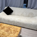 Luton 3 Seat Plush Sofa - Mondo White at online8 furniture store Auckland