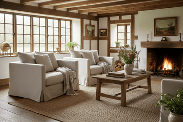 Luxe 1-Seat Slipcover Armchair | Toffee at Online8 Furniture Auckland NZ