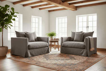Luxe 1-Seater Armchair | Slate Gray at Online8 Furniture Auckland NZ