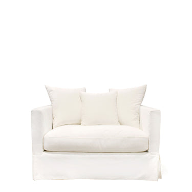 Luxe 1 Seater Slip Cover Only - Cream at online8 furniture store Auckland
