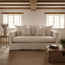 Luxe 2-Seat Slipcover Sofa | Sand at Online8 Furniture Auckland NZ