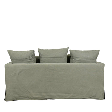 Luxe 2 Seater Slip Cover Sofa - Forest Green at online8 furniture store Auckland