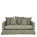Luxe 2 Seater Slip Cover Sofa - Forest Green at online8 furniture store Auckland