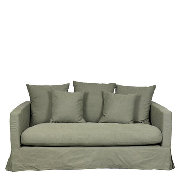 Luxe 2 Seater Slip Cover Sofa - Forest Green at online8 furniture store Auckland