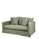 Luxe 2 Seater Slip Cover Sofa - Forest Green at online8 furniture store Auckland