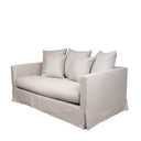 Luxe 2 Seater Slip Cover Sofa - Sand at online8 furniture store Auckland