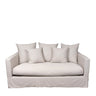 Luxe 2 Seater Slip Cover Sofa - Sand at online8 furniture store Auckland
