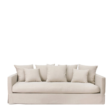 Luxe 3 Seater Slip Cover Only - Sand at online8 furniture store Auckland