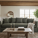 Luxe 4-Seater Slipcover Sofa | Forest Green at Online8 Furniture Auckland NZ