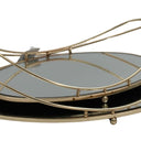 Luxe Decorative Gold Trays Oval Set/2 at online8 furniture store Auckland