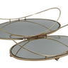 Luxe Decorative Gold Trays Oval Set/2 at online8 furniture store Auckland