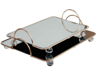Luxe Decorative Rectangular Tray Set/2 at online8 furniture store Auckland