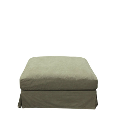 Luxe Ottoman Slip Cover Only - Forest Green at online8 furniture store Auckland