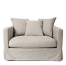 Luxe Slip Cover 1 Seat Slip Cover Sofa - Toffee at Online8 Furniture Auckland NZ