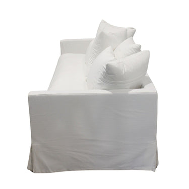 Luxe Slip Cover Sofa 3 Seater - Cream at online8 furniture store Auckland