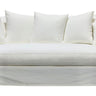 Luxe Slip Cover Sofa 3 Seater - Cream at online8 furniture store Auckland