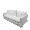 Luxe Slip Cover Sofa 3 Seater - Cream at online8 furniture store Auckland