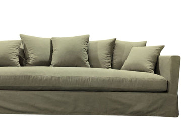 Luxe Slip Cover Sofa 3 Seater - Forest Green at online8 furniture store Auckland