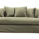 Luxe Slip Cover Sofa 3 Seater - Forest Green at online8 furniture store Auckland