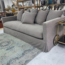 Luxe Slip Cover Sofa 3 Seater - Gray at online8 furniture store Auckland