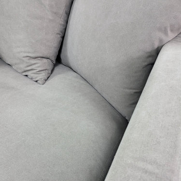 Luxe Slip Cover Sofa 3 Seater - Gray at online8 furniture store Auckland