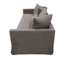 Luxe Slip Cover Sofa 3 Seater - Gray at online8 furniture store Auckland