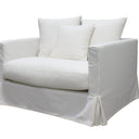 Luxe Slip Cover Sofa Chair - Cream at online8 furniture store Auckland
