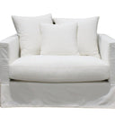 Luxe Slip Cover Sofa Chair - Cream at online8 furniture store Auckland