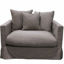 Luxe Slip Cover Sofa Chair - Gray at online8 furniture store Auckland
