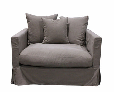 Luxe Slip Cover Sofa Chair - Gray at online8 furniture store Auckland