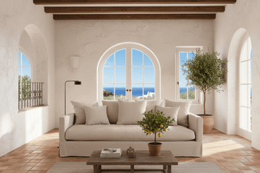 Luxe Slipcover Sofa 3 Seater - Sand at Online8 Furniture Auckland NZ