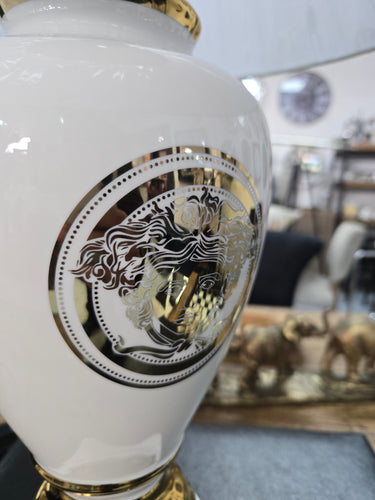 Luxury Table Lamp - White Medusa at online8 furniture store Auckland