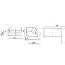 Lynx 3 Seat Sofa with Chaise at online8 furniture store Auckland