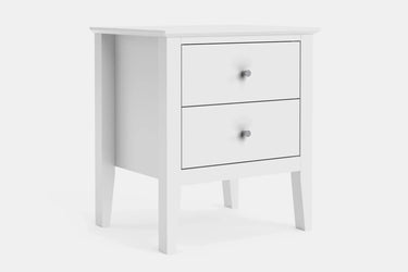 Mabel 2 Drawer Bedside Table at online8 furniture store Auckland
