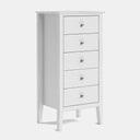 Mabel 5 Drawer Slimboy at online8 furniture store Auckland