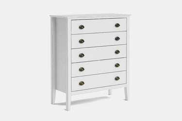 Mabel 5 Drawer Tallboy at online8 furniture store Auckland