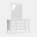 Mabel 6 Drawer Dresser & Mirror at online8 furniture store Auckland