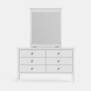 Mabel 6 Drawer Dresser & Mirror at online8 furniture store Auckland