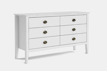 Mabel 6 Drawer Lowboy at online8 furniture store Auckland