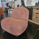Maddie Casual Boucle Chair - Berry at online8 furniture store Auckland