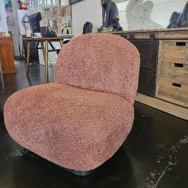 Maddie Casual Boucle Chair - Berry at online8 furniture store Auckland